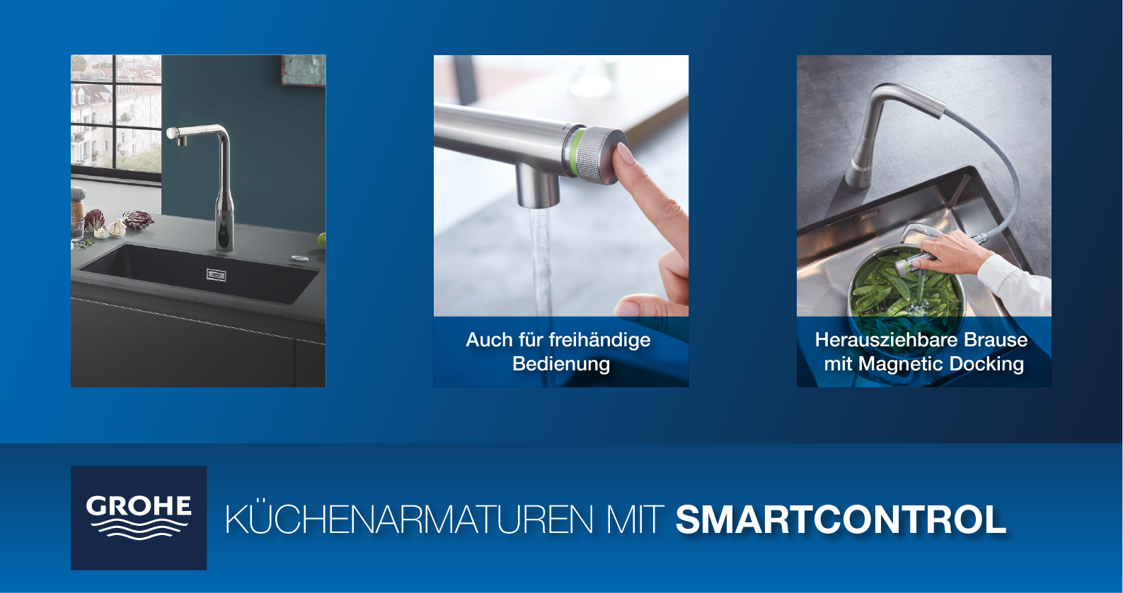 GROHE Küchenarmaturen mit SmartControl bei xTWOstore GROHE Küchenarmaturen mit SmartControl