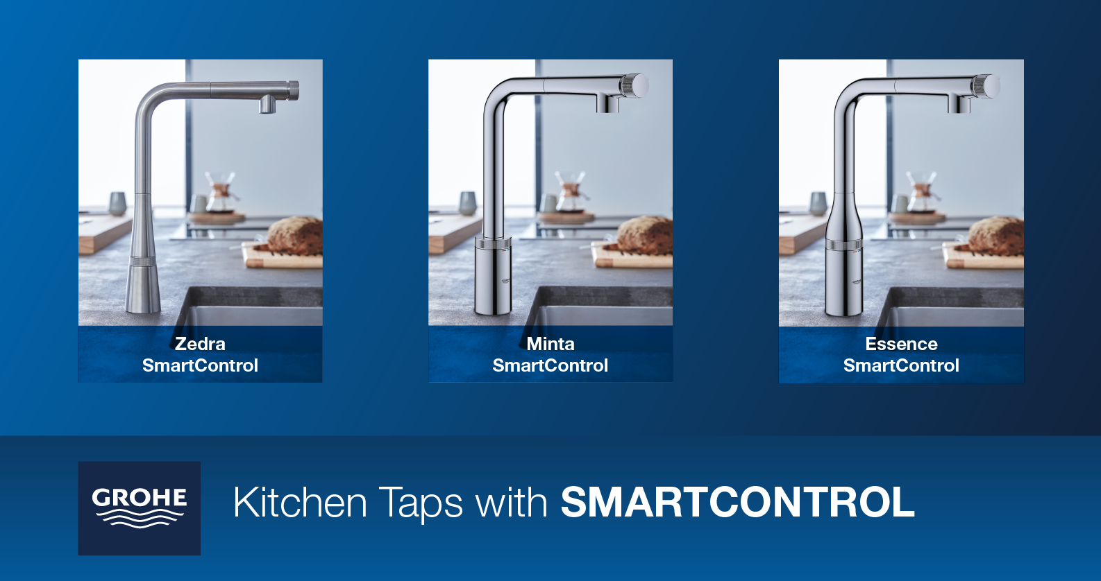 GROHE Kitchen Taps with SmartControl at xTWOstore GROHE Kitchen Taps with SmartControl