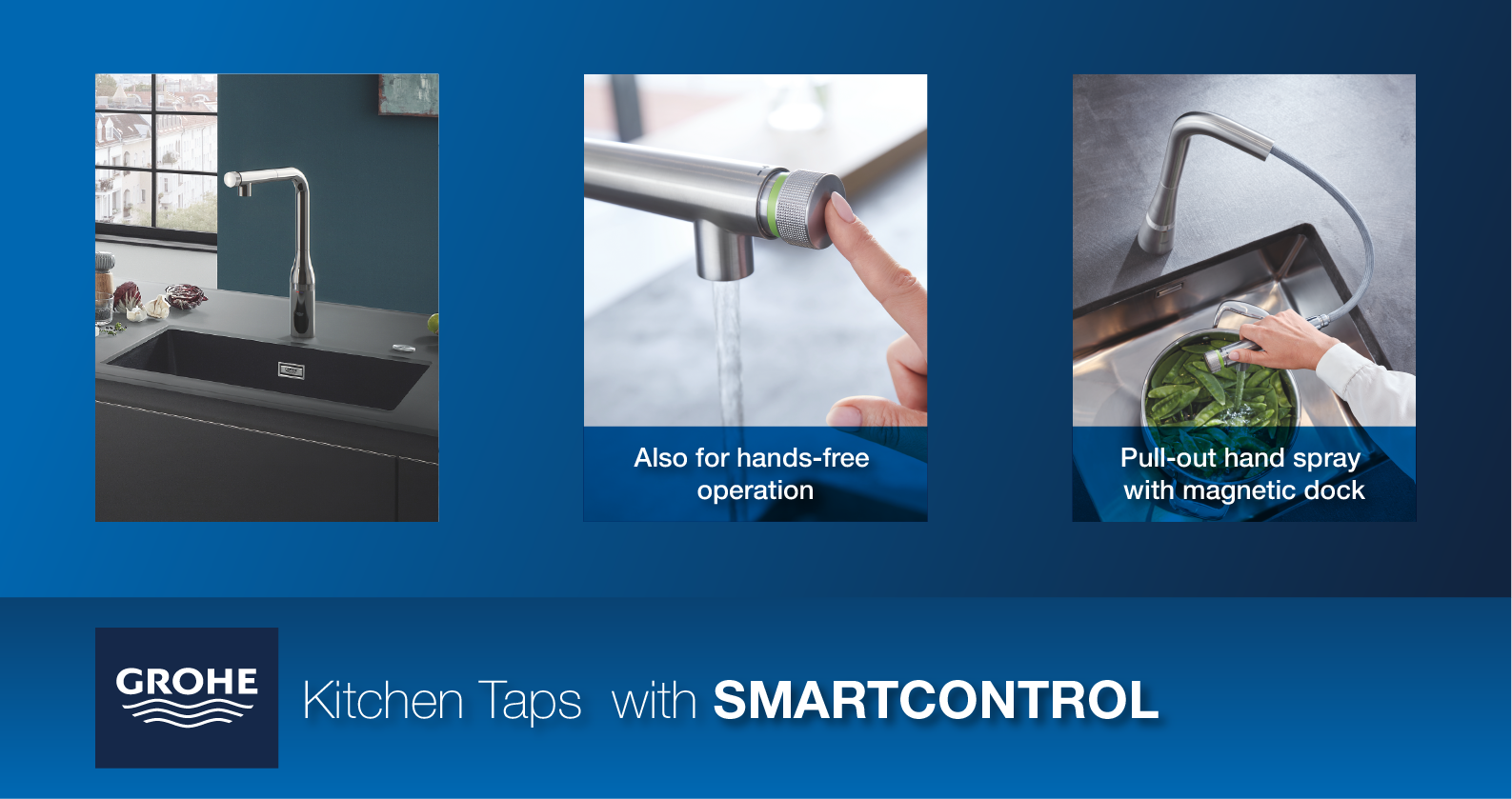 GROHE Kitchen Taps with SmartControl at xTWOstore GROHE Kitchen Taps with SmartControl