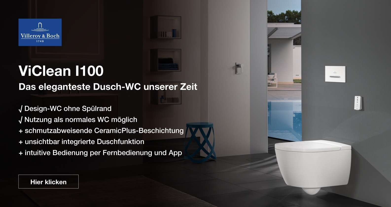 Villeroy & Boch ViClean Dusch-WC Villeroy & Boch ViClean Dusch-WC
