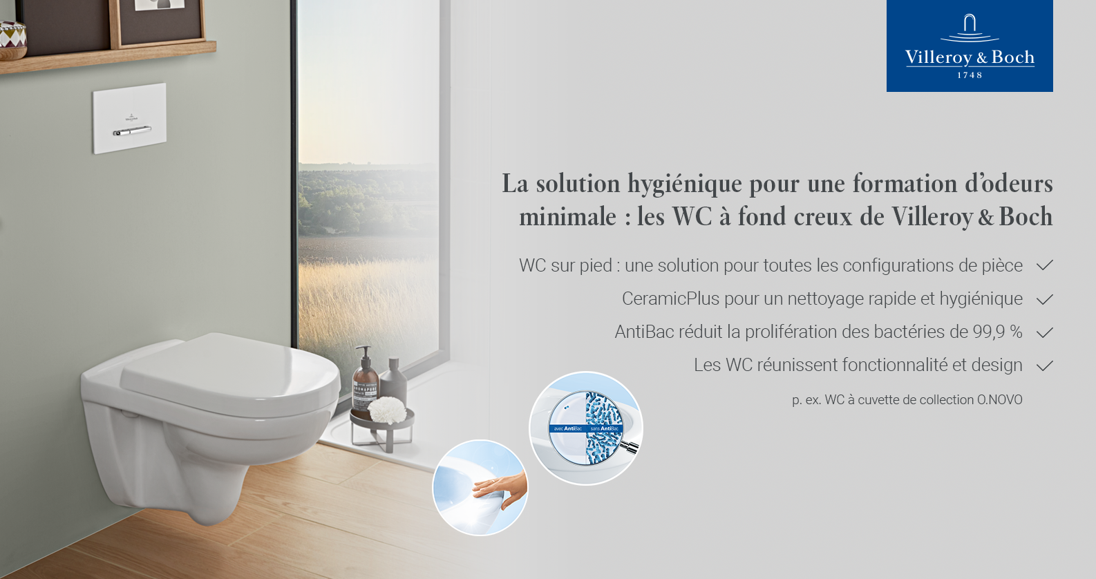 Villeroy & Boch O.Novo WCs chez xTWOstore Villeroy & Boch O.Novo WCs chez xTWOstore