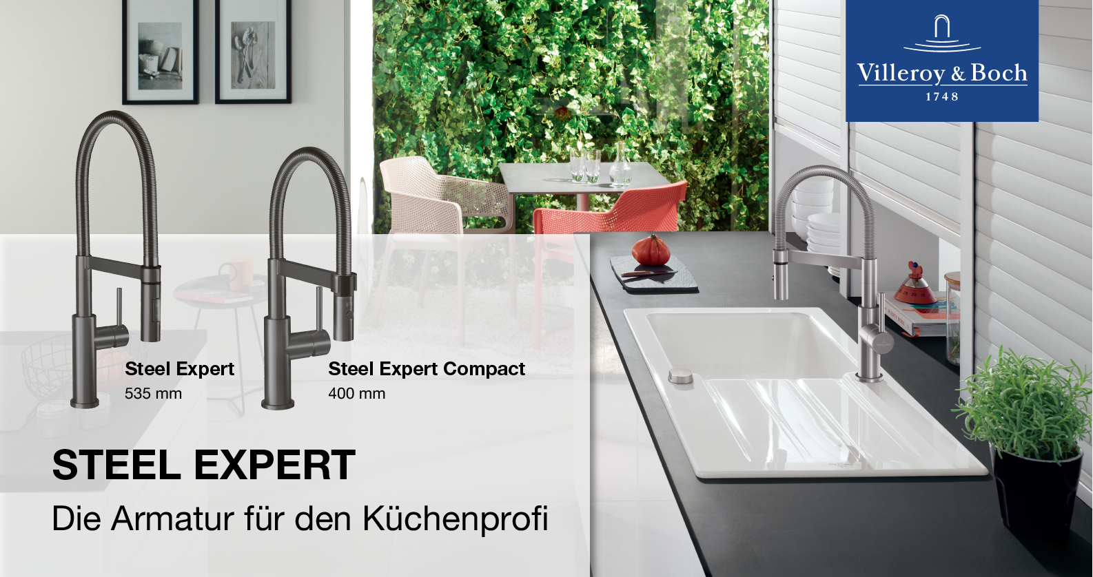 Villeroy & Boch Steel Expert bei xTWOstore Villeroy & Boch Steel Expert Küchenarmaturen bei xTWOstore