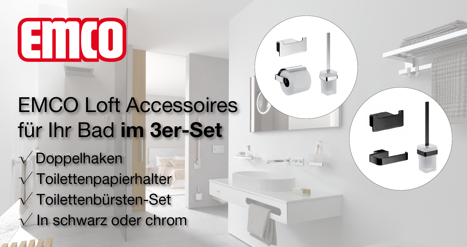 EMCO Loft Accessoires-Sets bei xTWOstore EMCO Loft Accessoires-Sets