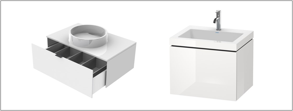 Vanity units incl. washbasin at xTWO Vanity units incl. washbasin