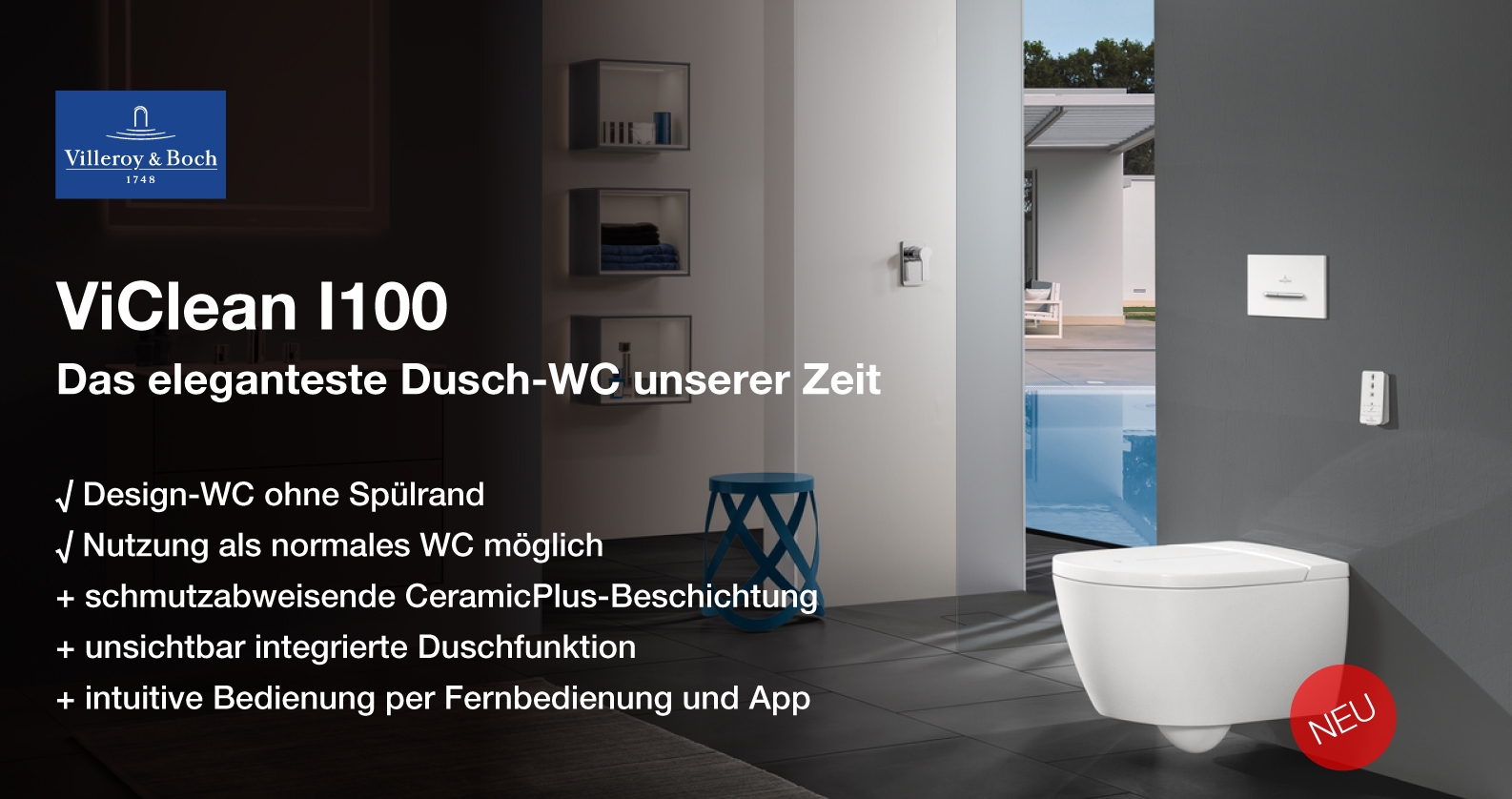Villeroy & Boch ViClean Dusch-WC Villeroy & Boch ViClean Dusch-WC