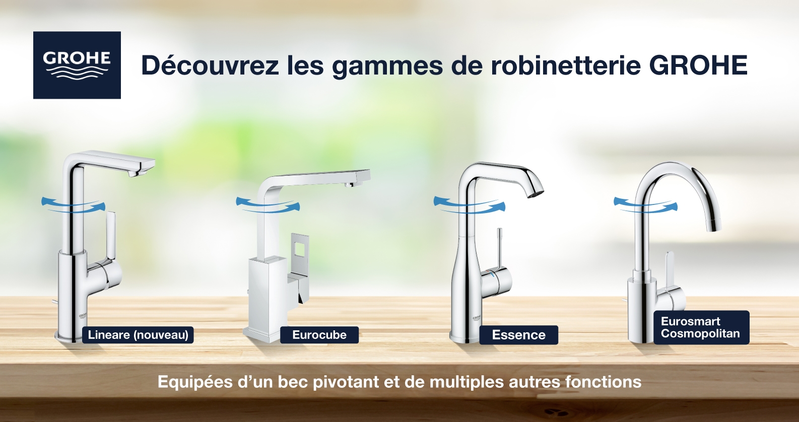 GROHE 23791001 Lineare Mitigeur Lavabo Chrome Taille XS
