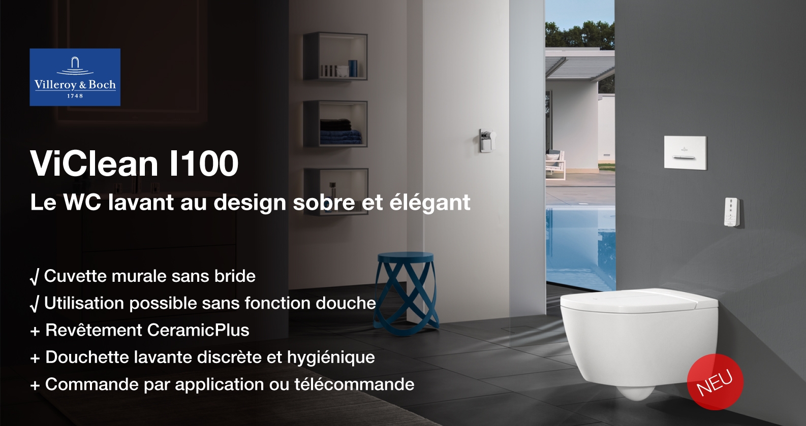 Villeroy & Boch ViClean wc lavant Villeroy & Boch ViClean wc lavant